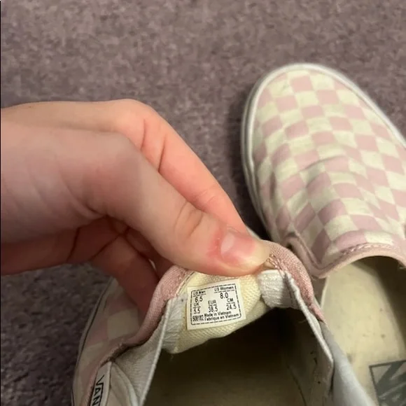 Pink Checkered Vans - Picture 3 of 3
